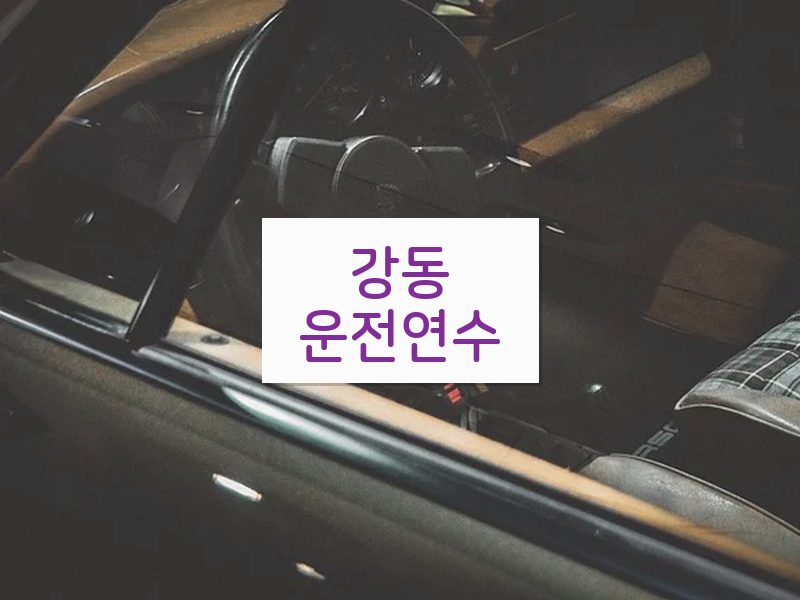 강동운전연수 후기
