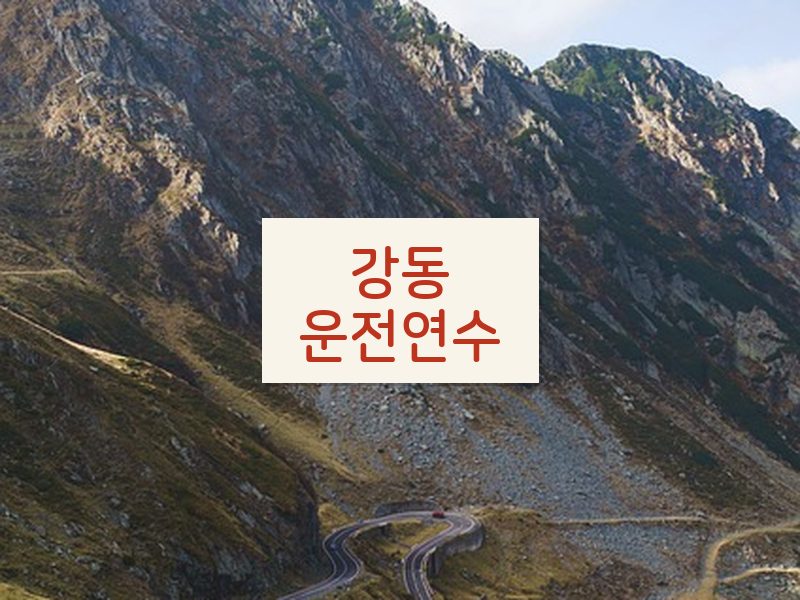 강동운전연수 후기