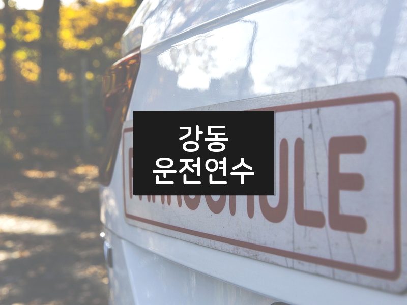 강동운전연수 후기