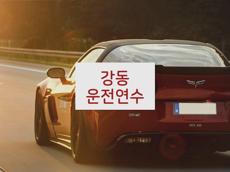 강동운전연수 후기