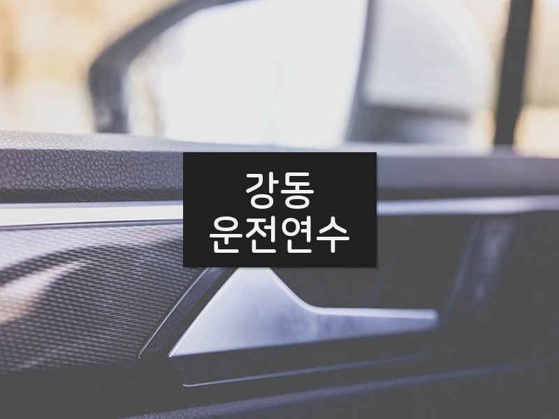 강동운전연수 후기