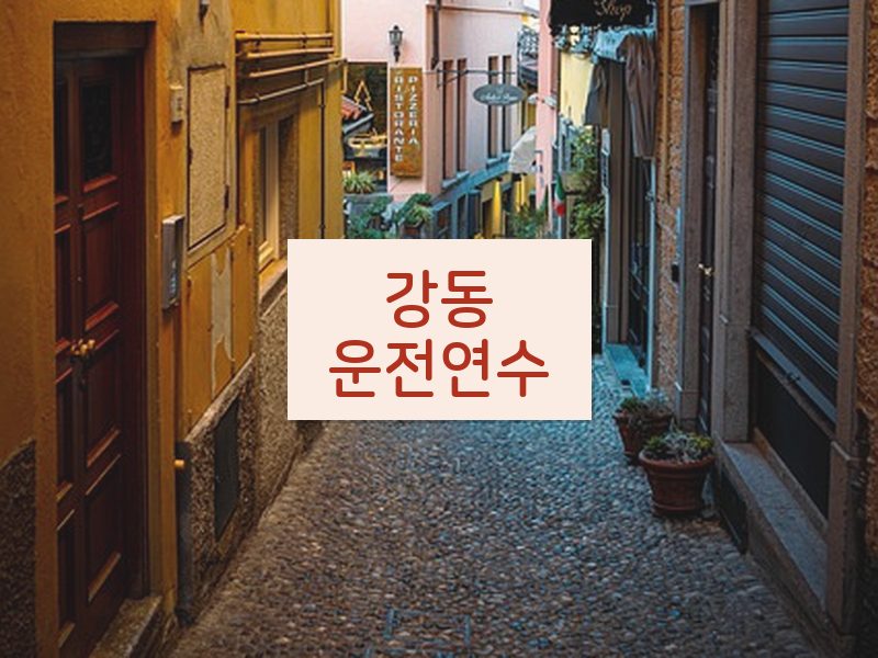 강동운전연수 후기