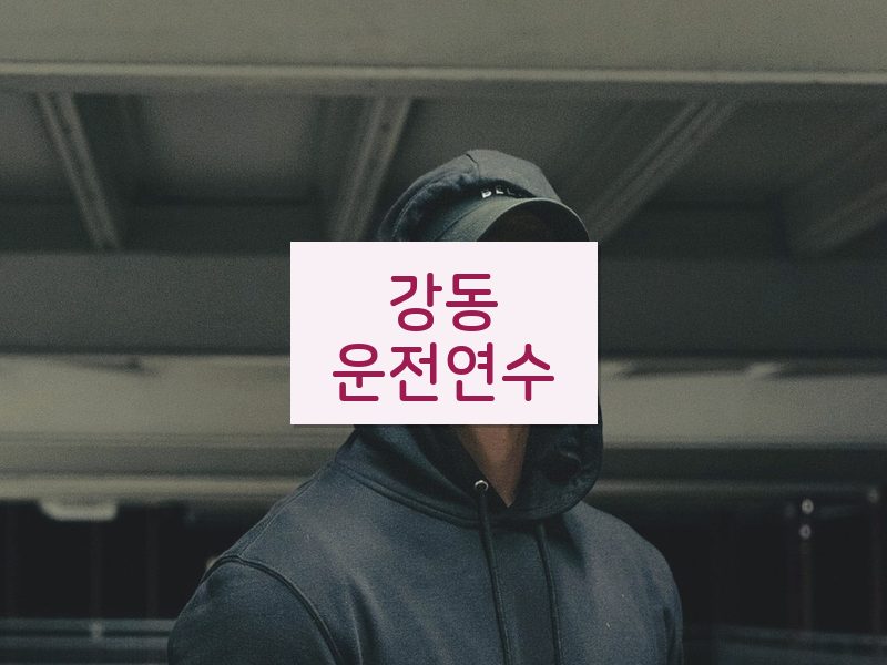 강동운전연수 후기