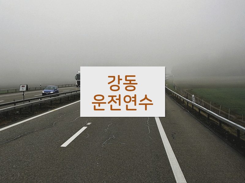 강동운전연수 후기