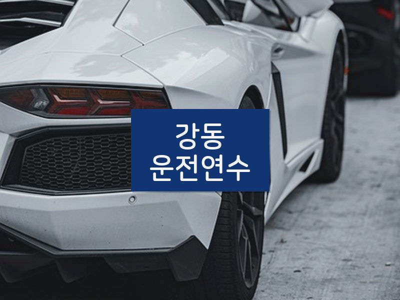 강동운전연수 후기