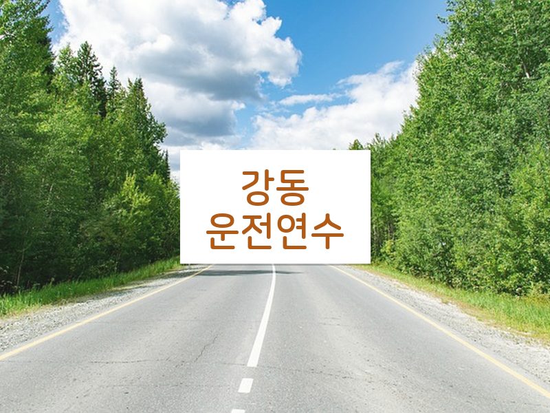 강동운전연수 후기