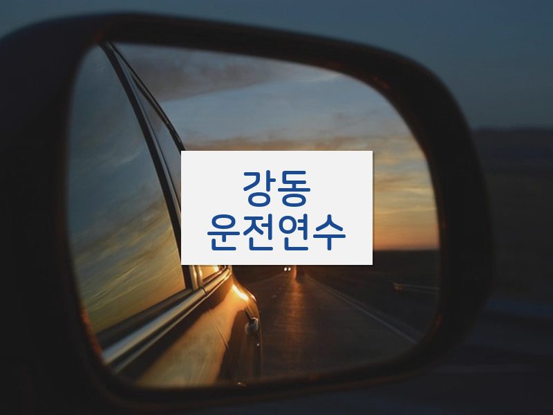 강동운전연수 후기