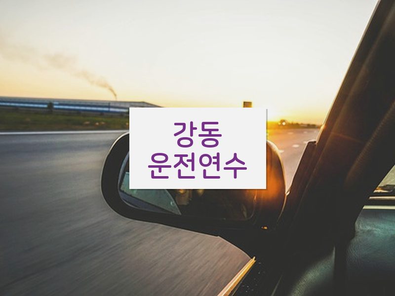 강동운전연수 후기