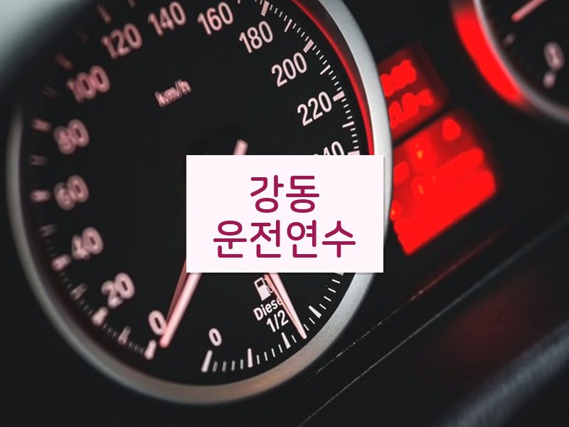 강동운전연수 후기