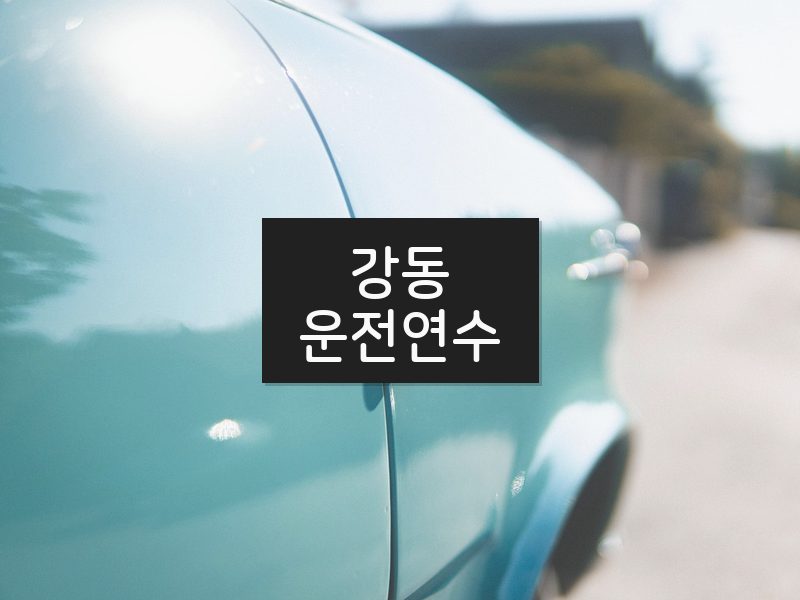 강동운전연수 후기