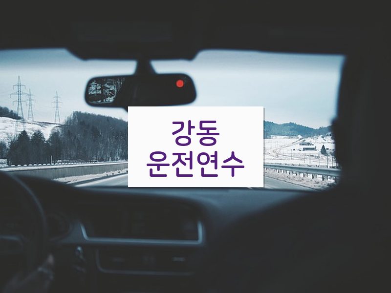 강동운전연수 후기