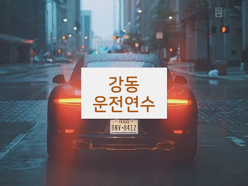 강동운전연수 후기