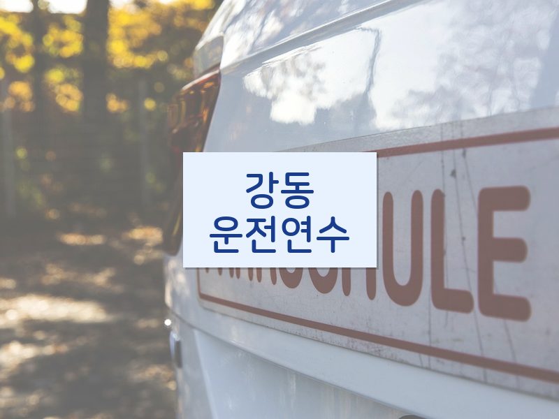 강동운전연수 후기