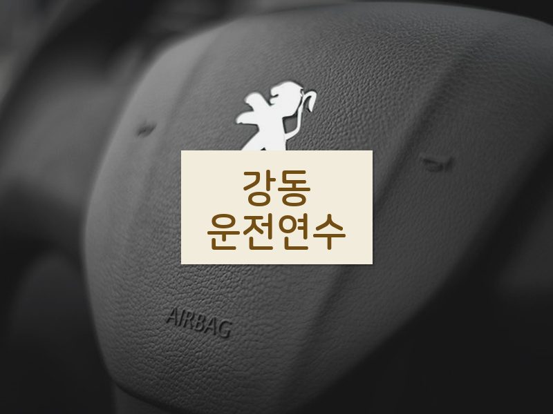 강동운전연수 후기