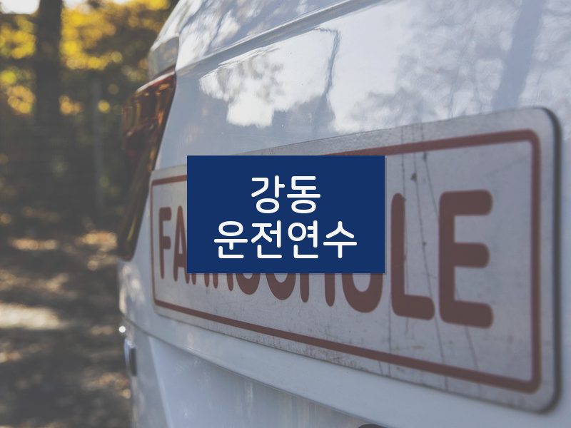 강동운전연수 후기