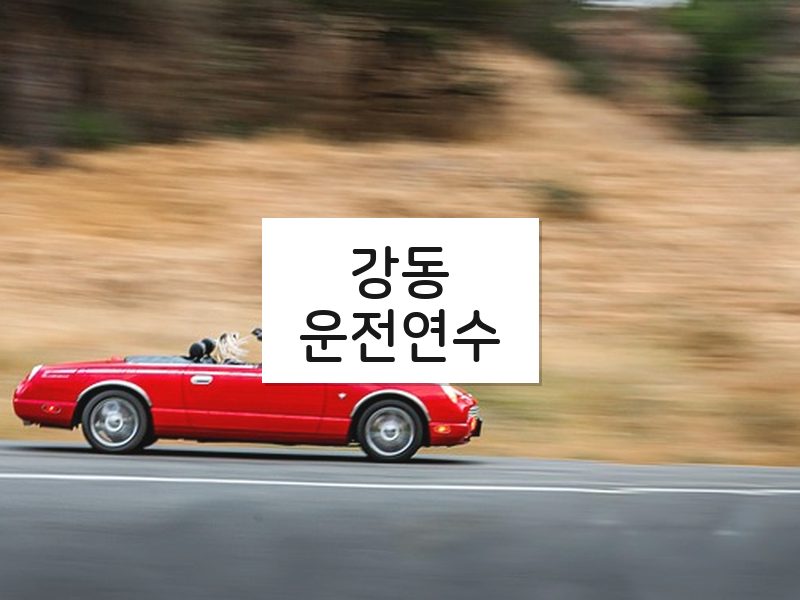 강동운전연수 후기