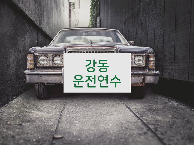 강동운전연수 후기