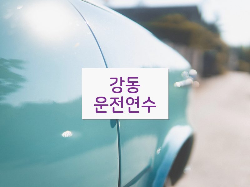 강동운전연수 후기