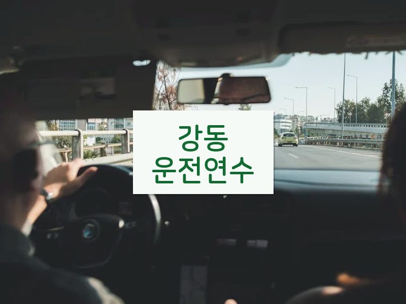 강동운전연수 후기