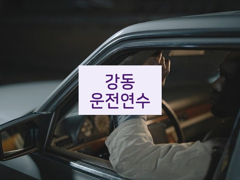 강동운전연수 후기
