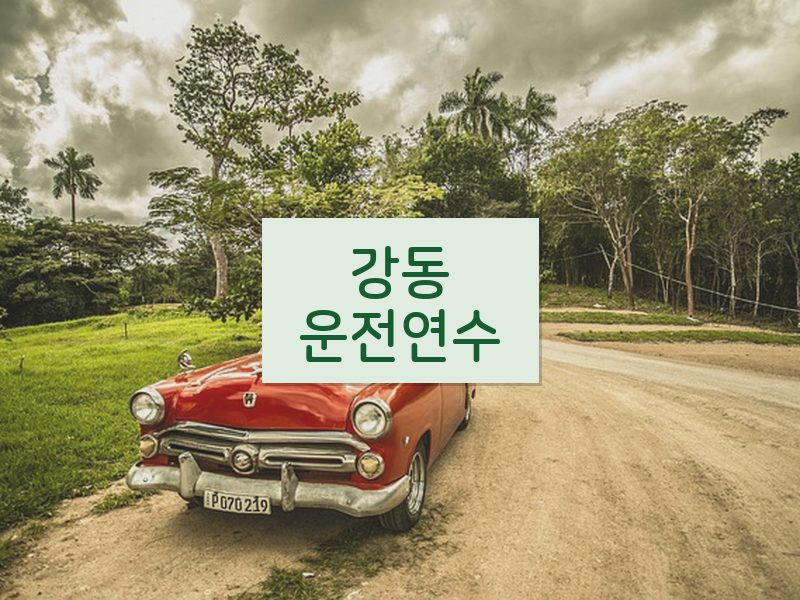 강동운전연수 후기