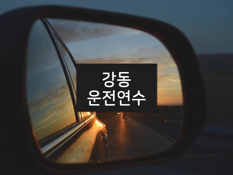 강동운전연수 후기