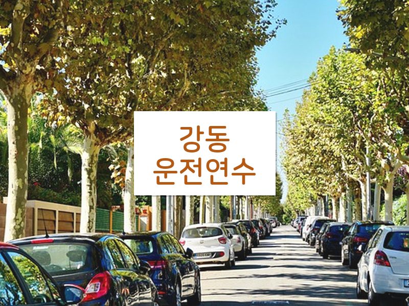 강동운전연수 후기