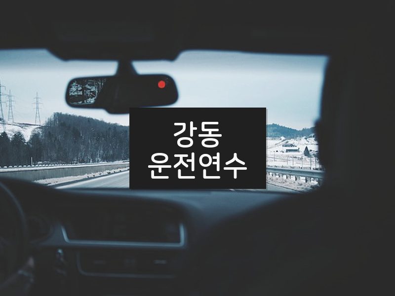 강동운전연수 후기