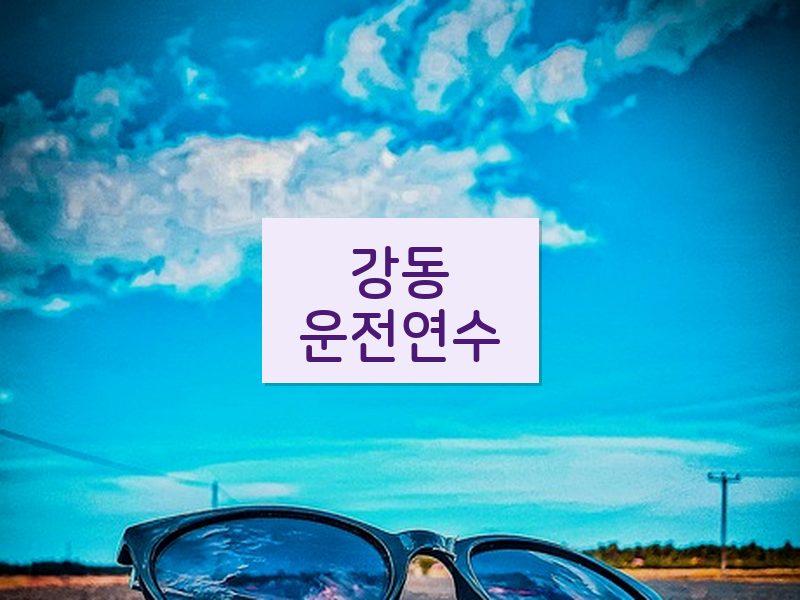 강동운전연수 후기