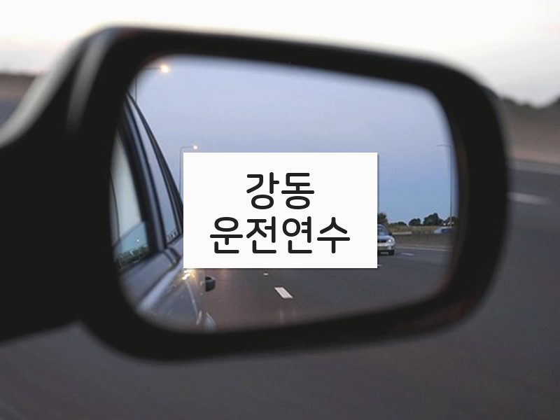 강동운전연수 후기