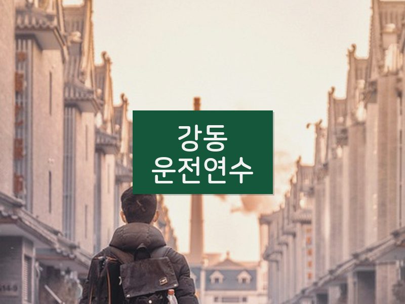 강동운전연수 후기