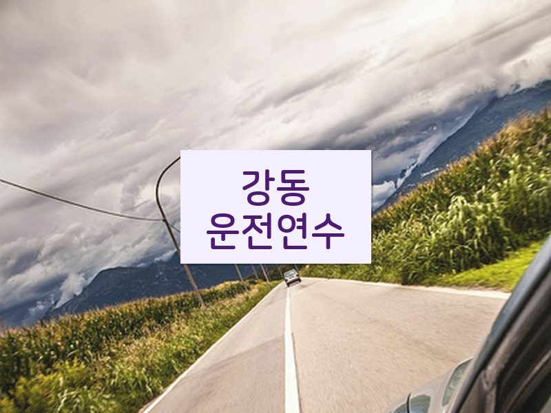 강동운전연수 후기