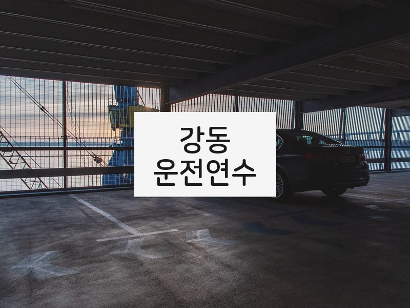 강동운전연수 후기