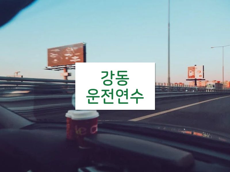 강동운전연수 후기