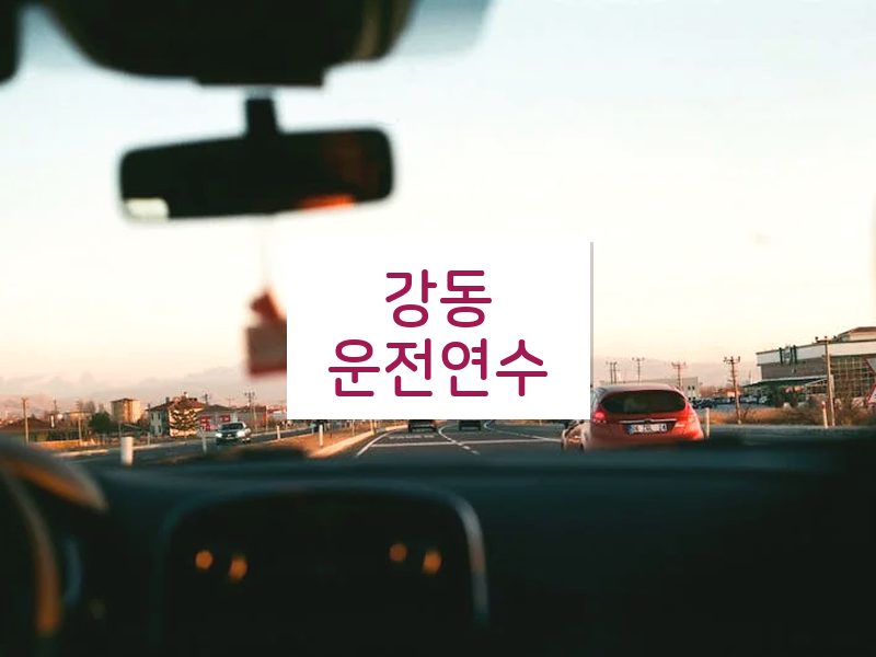 강동운전연수 후기