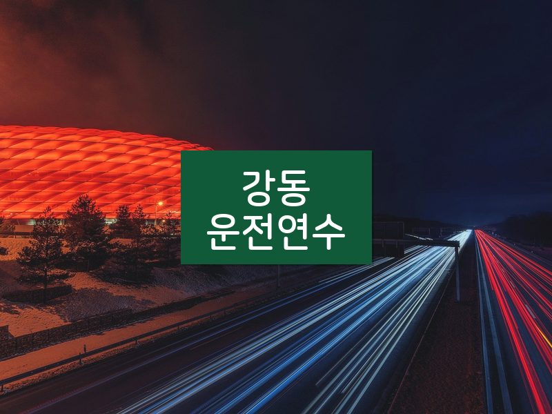 강동운전연수 후기