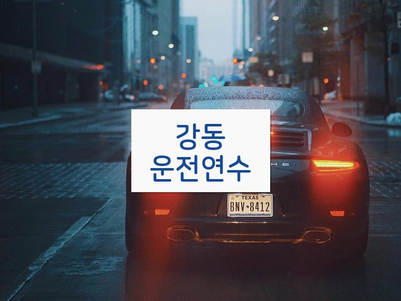 강동운전연수 후기