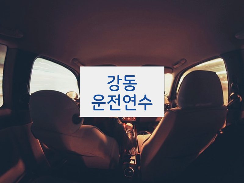 강동운전연수 후기