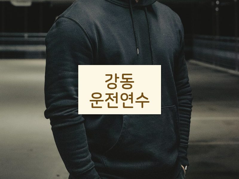 강동운전연수 후기
