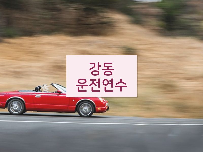 강동운전연수 후기