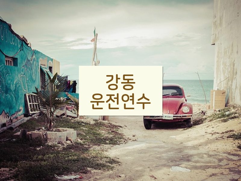 강동운전연수 후기