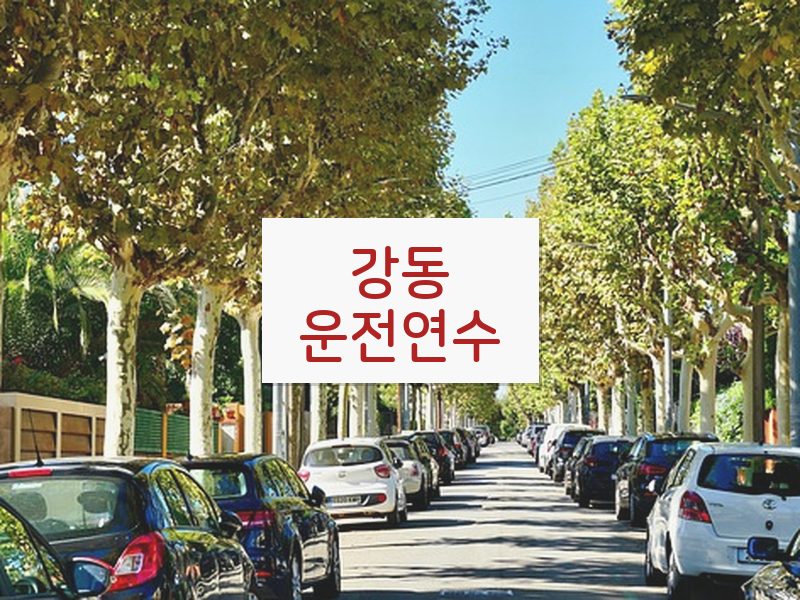 강동운전연수 후기