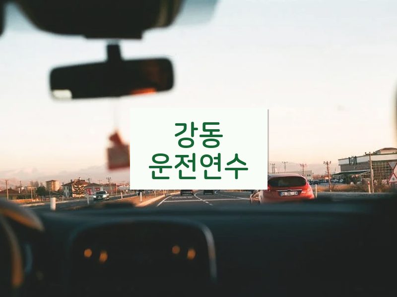강동운전연수 후기
