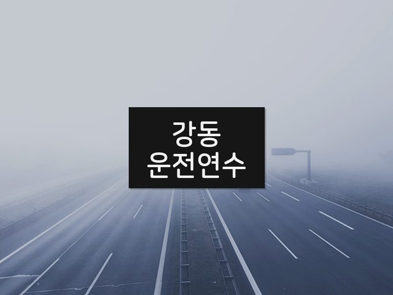 강동운전연수 후기