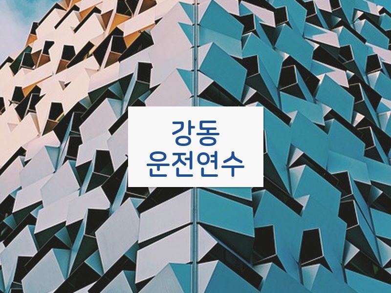 강동운전연수 후기