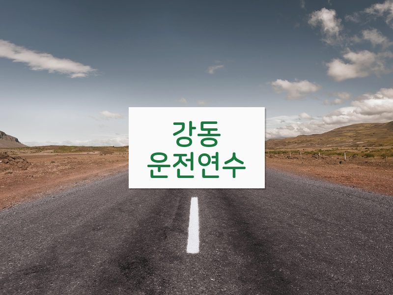 강동운전연수 후기