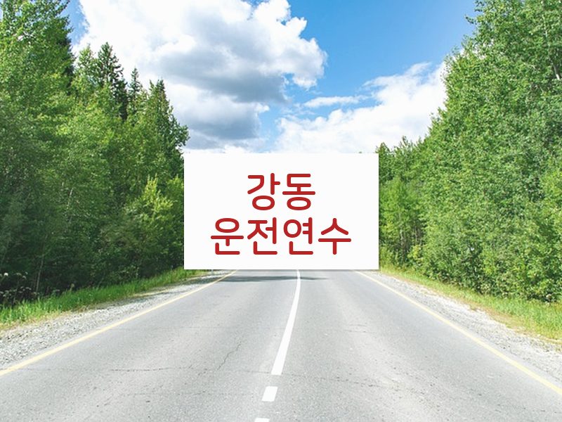 강동운전연수 후기
