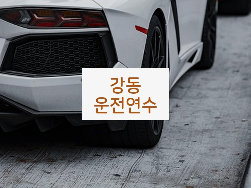 강동운전연수 후기