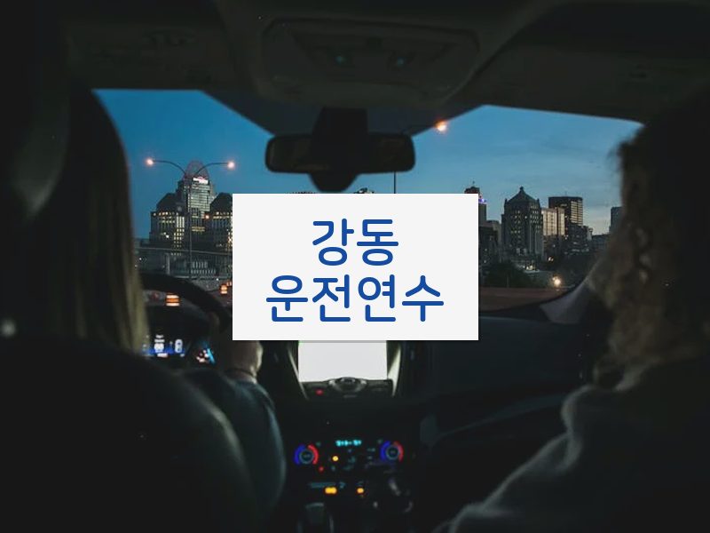 강동운전연수 후기