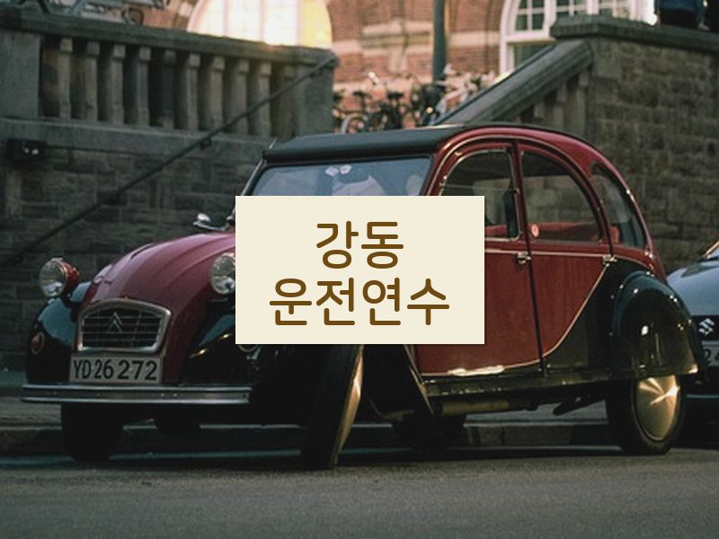 강동운전연수 후기